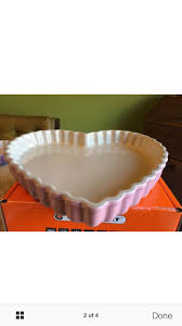 Le Creuset Heart Tart Dish Dishes Pie Dish Le Creuset Pink