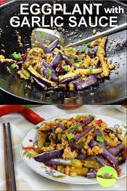 Eggplant With Garlic Sauce How To Cook In 4 Easy Steps Recipe Eggplant With Garlic Sauce Vegetarian Pasta Dishes Food