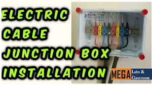 A plastic connector, called a wire splice connections must be housed inside a covered electrical box, known as a junction box. Electric Cable Junction Box Installation Electric Accessories Fitting Acdb Electrical Box Fixing Youtube