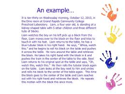 For example, you may find that when. Observing Children And Writing Anecdotal Records