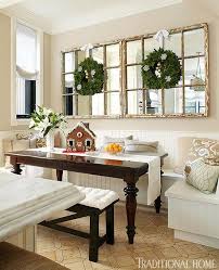 37.5x21.75 barnwood farmhouse window pane mirror homesteader large decorative dining room kitchen entryway decor natural wood frame mirror. Wall Decor Kitchen Dining Room Novocom Top