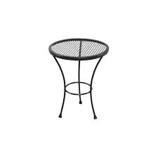 Hampton Bay Jackson Patio Accent Table 5055000 0105157 The Home Depot Patio Accent Table Patio Side Table Outdoor Accent Table