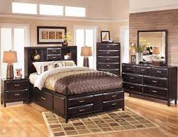 Phoenix Deep Cappuccino Storage Bookcase Bedroom Set Ashley Bedroom Furniture Sets Bedroom Sets Platform Bedroom Sets