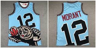Morant basketball retro swingman jersey new. Grizzlies 12 Ja Morant Blue Hardwood Classics Jersey