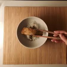Eating rice with chopsticks gif. Cafe Maddy Miso Salmon Simplified Cafe Maddy