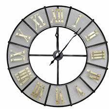Check spelling or type a new query. Charles Bentley Large Wrought Iron Wall Clock Black And Gold Wilko