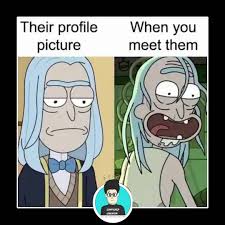 Facebook image sizes for facebook stories: Their Profile Picture Vs When You Meet Them Meme Ahseeit