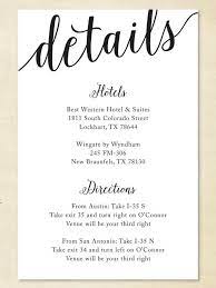 Wedding Details Card Formal Wi2 Wedding Invitation Details Card Wedding Details Card Wedding Invitations