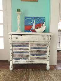 Wine rack, desks, dressers, drawers, entertainment units, futons Furniture Makeover Gave This Old Primitive Cabinet A Fresh Coastal Beach Look White Blue European Home Decor Classic Interior Design Classic Interior