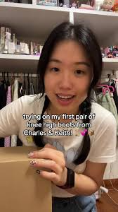 A very chatty charles and keith unboxing at 2am at night 👢📦💗 I have  wider calves (as compared to my shoe size proportionally) and I have been  searching for knee high boots that fit well for a long ...