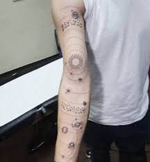65 Facinating Solar System Tattoo Designs Their Origin And Symbolism
