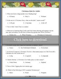 Only true fans will be able to answer all 50 halloween trivia questions correctly. Free Printable Christmas Quizzes For All Ages Lovetoknow
