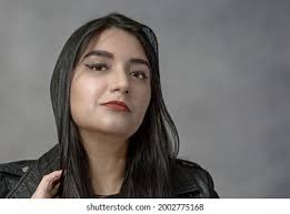 Lonely Woman Looking Smiling Stock Photo 1988252390