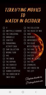 Terrifying Movies To Watch In October In 2020 Terrifying Movies Scary Movies To Watch Horror Movies List