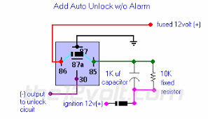 Auto unlock i've used wade to unlock my car & my house. Door Locks Add Auto Unlock Without An Alarm Or Keyless Entry System Relay Wiring Diagram