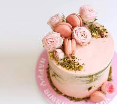 Maybe you would like to learn more about one of these? Naked 1 5kg Cake With Flowers And Macaroons In Pink Giftbag Ae Online Gift Delivery In Dubai
