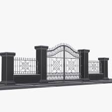 Wrought Iron Gate 3d Model Wrought Iron Gate Iron Gate Wrought Iron