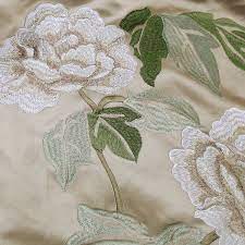 We have a wide selection of fabric for upholstering dining chairs, armchairs, couches, headboards, and much more. Deluxe Light Choco Big Flower Leaves Embroidery Silk Like Curtain Sofa Chair Pillow Upholstery Fabric 140cm Width Sell By Meter Upholstery Fabric Embroidery Silkfabric Fabric Aliexpress