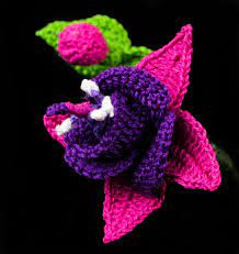 Fuchsia Flower Crochet Pattern Crochet Flowers Crochet Flower Patterns Fuchsia Flower