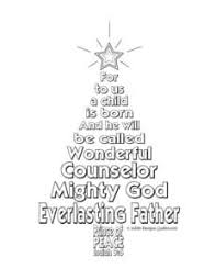 Among us coloring pages 5. Isaiah 9 6 Christmas Tree Coloring Page Joditt Designs