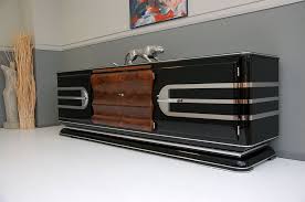 Art Deco Sideboard Streamline Schwarz Hochglanzlack 30er J Modern Art Deco Interior Art Deco Sideboard Art Deco Cabinet