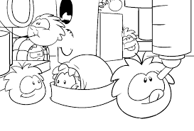 Penguins coloring pages penguin archives best page baby animal. Printable Puffle Coloring Pages Coloringme Com