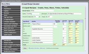 Store, share, comment, adapt ejuice recipes here. E Liquid Recipe Eliquid