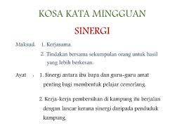 Saya juga telah melibatkan diri. Kosa Kata Mingguan Sinergi Sri Ucsi Secondary School Facebook