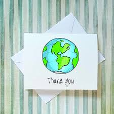 Earth World Globe Note Cards Thank You Cards Invitations Etsy Note Cards Thank You Cards Your Cards