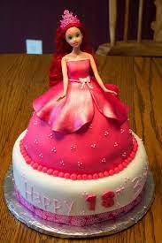 The cake is decorated with rosette in ombre colours to mimic a gown. Girl Princess Doll Cake Novocom Top