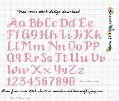 14 count aida grid size: Gothic Cross Stitch Font