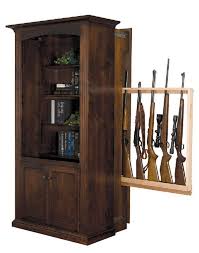 Who would expect to find these treasures draped over straw dolls, left to bake in the sun? Wood Gun Cabinets At Dutchcrafters Amish Furniture