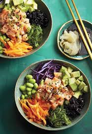 Salmon Poke Bowl Chatelaine Recipe Poke Bowl Healthy Cooking Poke Bowl Recipe