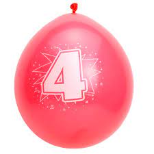 Ballonnen 4 Jaar 8st Online Kopen Speelgoedfamilie Nl
