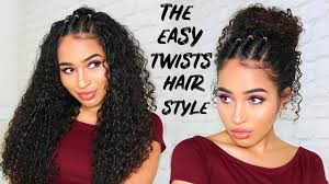It is quite dense but very fragile than commonly found straight hair or wavy hair. Easy 90 00s Twists Hairstyle For Curly Hair Lana Summer Youtube