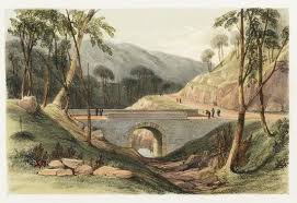Road From Emu Plains Over The Blue Mountains The First Stone Bridge Built In New South Wales Antique Print Map Room Blue Mountain The Blue Mountains Bridge Building