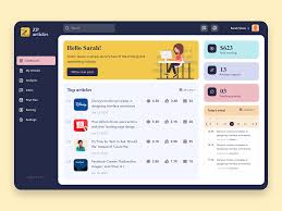 Blog Analytics Dashboard Web Application In 2020 Web Application Design App Interface Design Dashboard Design