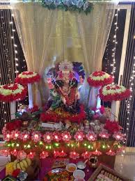 Though we often tend to celebrate the festival of ganesha chaturthi with much zeal and enthusiasm, sometimes we neglect the decoration aspect that ruins the beauty of. Ganpati Decoration Ideas At Home Ganesh Pooja Decoration Pooja Room Decor For Ganesh Chaturthi Decoration Ideas For Ganpati Pooja Decoration For Ganpati Ganpati Decoration At Home Ganapati Decoration