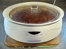 If you read the instructions that come with your crock pot, it will tell you not to use it for reheating food. Slow Cooker Wikipedia