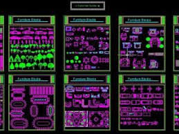 Une Grande Bibliotheque De Blocs Autocad Dwg Autocad Autocad Free Furniture Details Drawing