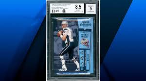 Jun 05, 2021 · just two months ago, a different version of an autographed tom brady rookie card set the same record by selling for $2.25 million.lelands says the card that sold friday night, a bgs mint 9, is a. Tom Brady Rookie Card To Sell For More Than Brady S Base Salary Abc6