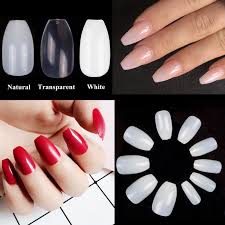 500pcs Pack Short Coffin Nails Clear Natural White Ballerina Nails Full False Nail Tips Salon Diy Acrylic Fake Nail Art 10 Size Buy At The Price Of 4 14 In Aliexpress Com Imall Com