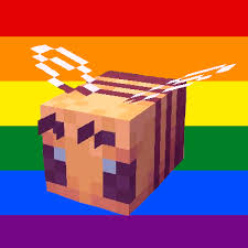 Oak and birch trees grown from saplings that are within 2 blocks of any flower have a 5% chance to grow with a bee nest. Bloggin Minecraft Style Minecraft Bee Pride Icons For You