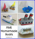 Five Homemade Boats - Craftulate | Boat crafts, Activities for ...