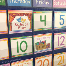 School Days Calendar Cards Pocket Chart Instant Digital