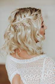Sweetheart Neckline Dress Formal Hairstyles For Short Hair Short Wedding Hair Trendy Wedding Hairstyles