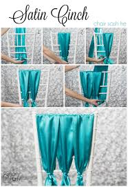 Simple step by step to make your own chair covers. 20 Creative Diy Wedding Chair Ideas With Satin Sash Elegantweddinginvites Com Blog