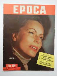 EPOCA 1952 nr 68 Greta Garbo in cover vecchia rivista