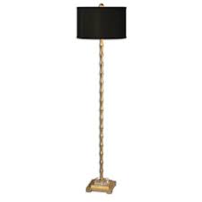 Bamboo Floor Lamp Antique Gold Scenario Home