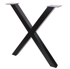 High Quality 28 Dining Table Legs X Shaped Steel Table Etsy Steel Table Dining Table Legs Steel Table Legs
